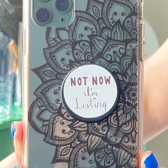 “Not Now I’m Listing” Waterproof Stickers Round Pink Bundle White - Picture 5 of 16